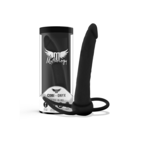MYTHOLOGY - DILDO ANALE COBI ONYX CON ANELLO PER CAZZO E TESTICOLI 13