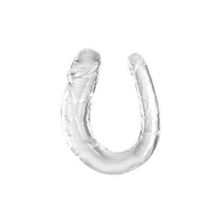 KING COCK - DOUBLE TROUBLE DOPPIO DILDO 33 CM TRASPARENTE
