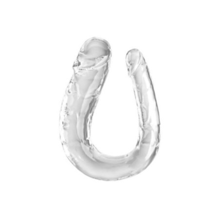 KING COCK - DOUBLE TROUBLE DOPPIO TROUBLE 44 CM TRASPARENTE