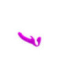 PRETTY LOVE - ZANINI STRAPLESS STRAP-ON 10 VIBRAZIONI VIOLA