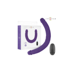 INTENSE - GUNTER DILDO DOPPIO VIBRATORE 40 CM VIOLA TELECOMANDO