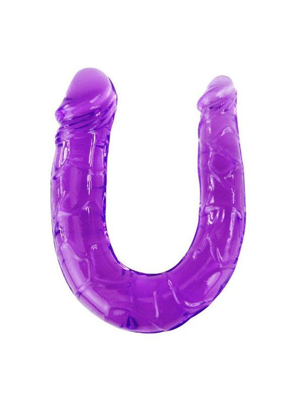 BAILE - DOPPIO DILDO IN JELLY FLESSIBILE LILLA