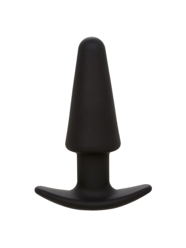 CALEXOTICS - ROCK BOTTOM TAPPO ANALE CONICO 10 VIBRAZIONI SILICONE NER