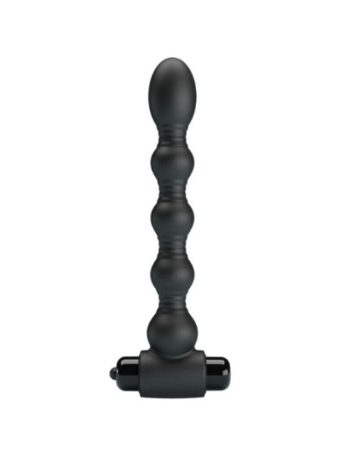 PRETTY LOVE - LYNN SILICONE ANAL PLUG 10 VIBRAZIONI NERO