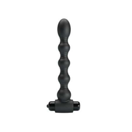 PRETTY LOVE - LYNN SILICONE ANAL PLUG 10 VIBRAZIONI NERO