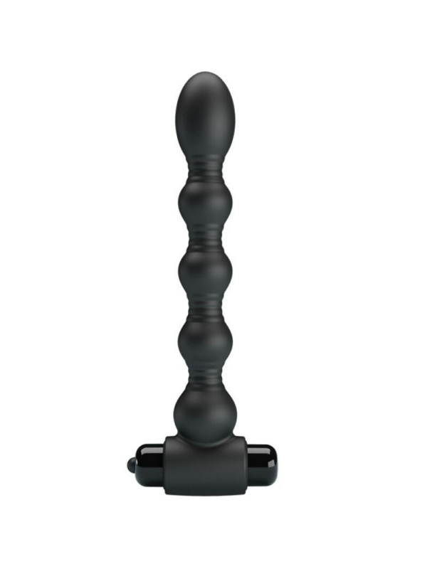 PRETTY LOVE - LYNN SILICONE ANAL PLUG 10 VIBRAZIONI NERO