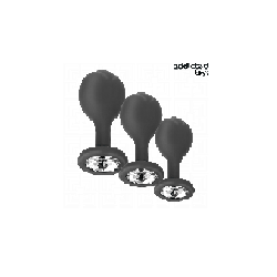 ADDICTED TOYS - SET DI 3 TAPPI ANALI CON GIOIELLO