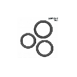 ADDICTED TOYS - SET DI ANELLI PIATTI IN SILICONE