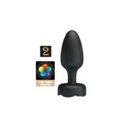 PRETTY LOVE - VARIAN PLUG ANALE CON LUCE LED NERO 10,8 CM