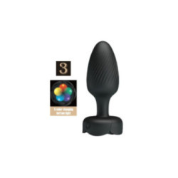 PRETTY LOVE - OSBORN PLUG ANALE CON LUCE LED NERO 9,8 CM