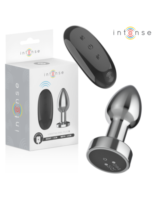 INTENSE - PLUG ANALE 10 VIBRAZIONI METALLO CON TELECOMANDO S