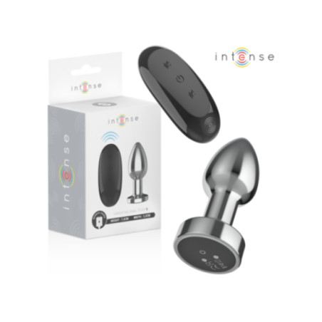 INTENSE - PLUG ANALE 10 VIBRAZIONI METALLO CON TELECOMANDO S