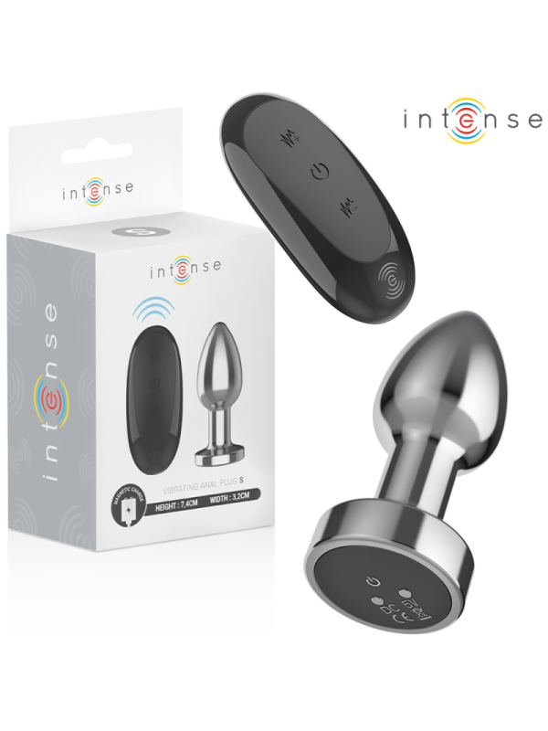 INTENSE - PLUG ANALE 10 VIBRAZIONI METALLO CON TELECOMANDO S