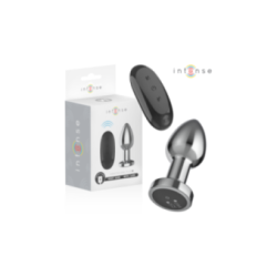 INTENSE - PLUG ANALE 10 VIBRAZIONI METALLO CON TELECOMANDO M