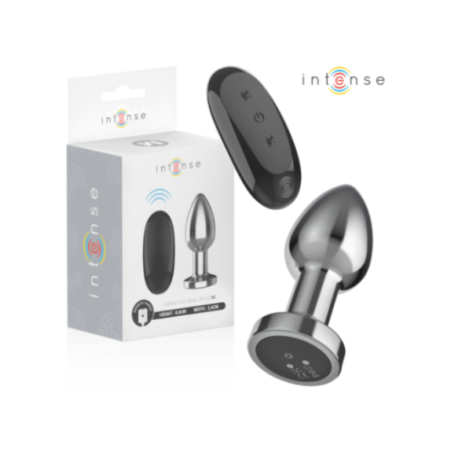 INTENSE - PLUG ANALE 10 VIBRAZIONI METALLO CON TELECOMANDO M