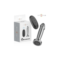 INTENSE - ANAL PLUG 10 VIBRAZIONI DILDO METALLO CON TELECOMANDO S