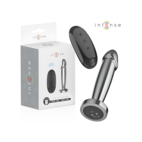 INTENSE - ANAL PLUG 10 VIBRAZIONI DILDO METALLO CON TELECOMANDO S