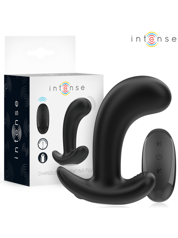 INTENSE - CHANDLER ANAL PLUG 10 VIBRAZIONI NERO TELECOMANDO