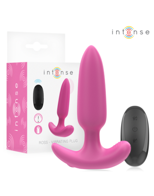 INTENSE - ROSS ANAL PLUG 10 VIBRAZIONI ROSA TELECOMANDO