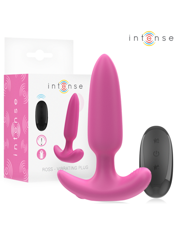 INTENSE - ROSS ANAL PLUG 10 VIBRAZIONI ROSA TELECOMANDO