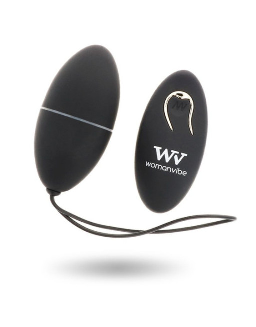 WOMANVIBE - ALSAN EGG TELECOMANDO NERO SILICONE NERO