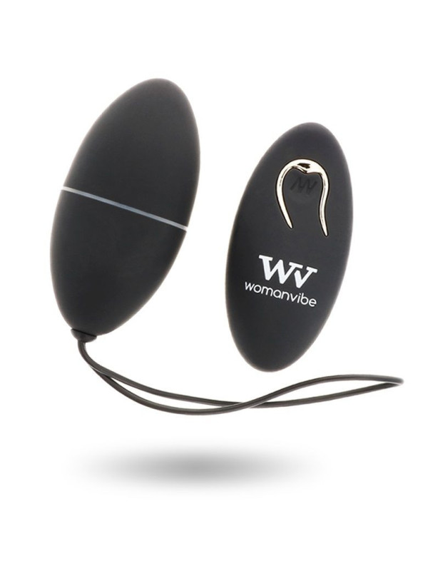 WOMANVIBE - ALSAN EGG TELECOMANDO NERO SILICONE NERO