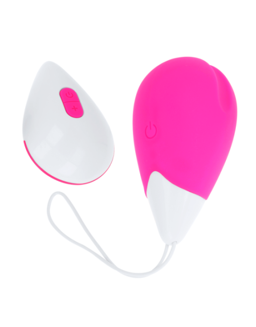 OHMAMA - UOVO VIBRANTE 10 MODALITÀ ROSA E BIANCO