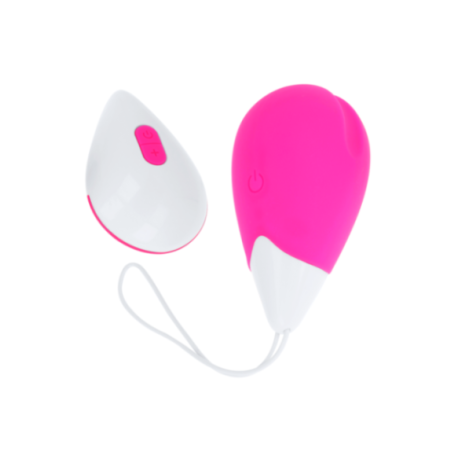 OHMAMA - UOVO VIBRANTE 10 MODALITÀ ROSA E BIANCO