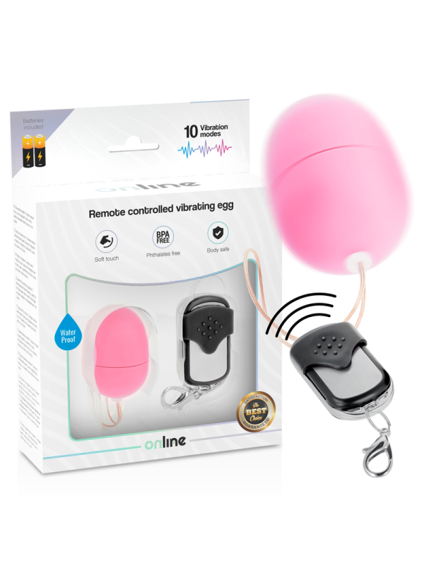 ONLINE - TELECOMANDO UOVO VIBRANTE S ROSA