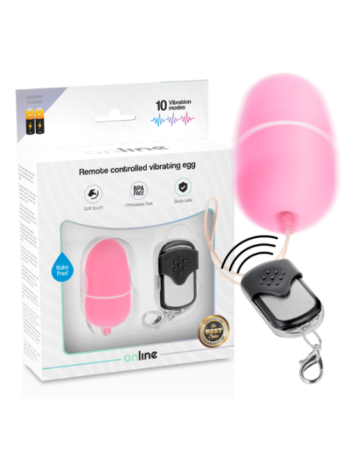 ONLINE - TELECOMANDO UOVO VIBRANTE M ROSA