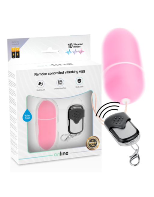 ONLINE - TELECOMANDO UOVO VIBRANTE L ROSA
