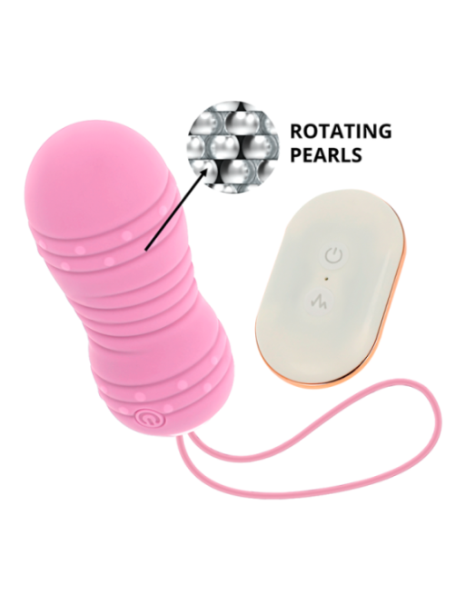 OHMAMA - UOVO TELECOMANDO 7 MODALITÀ ROTAZIONE ROSA