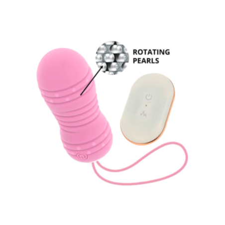 OHMAMA - UOVO TELECOMANDO 7 MODALITÀ ROTAZIONE ROSA