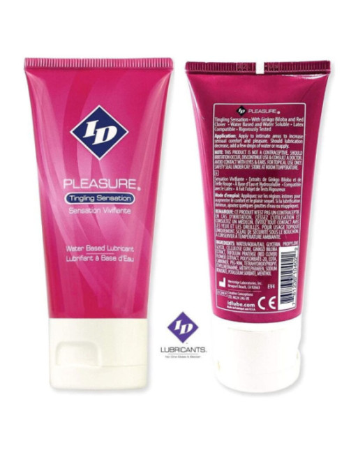 ID PLEASURE - LUBRIFICANTE A BASE ACQUA SENSAZIONE TINGENTE TUBO DA VIAGGIO 60 ML