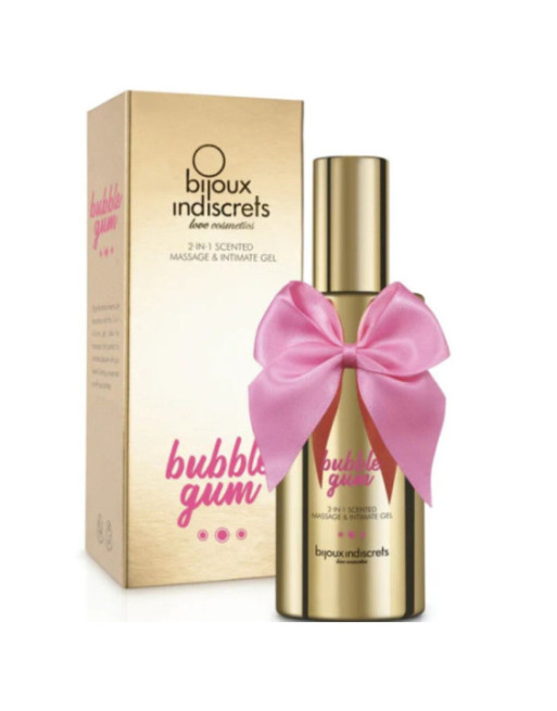 BIJOUX - BUBBLE GUM 2·IN·1 GEL PROFUMATO PER MASSAGGIO E INTIMO 100 ML