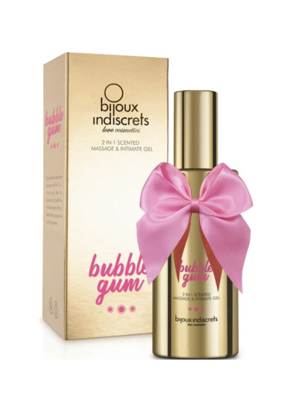 BIJOUX - BUBBLE GUM 2·IN·1 GEL PROFUMATO PER MASSAGGIO E INTIMO 100 ML