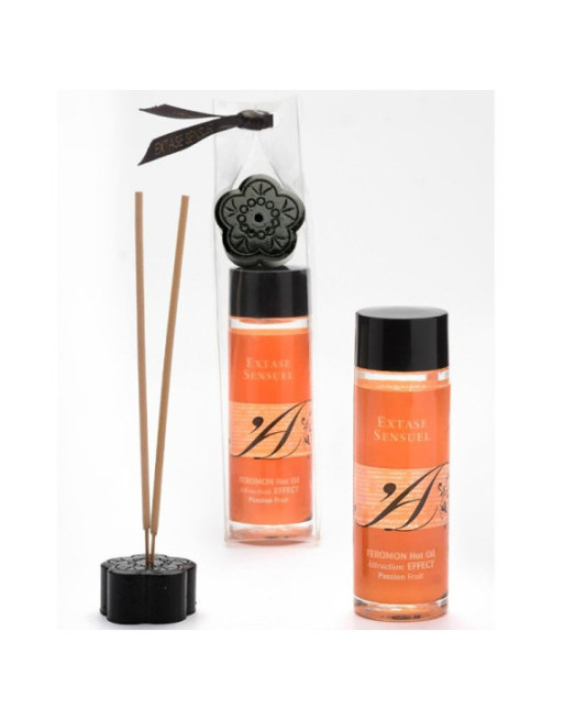 EXTASE SENSUAL - OLIO DA MASSAGGIO EFFETTO CALORE AI FEROMONI DEL FRUTTO DELLA PASSIONE 100 ML