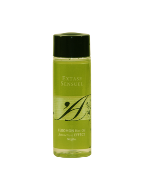 EXTASE SENSUAL - OLIO DA MASSAGGIO EFFETTO CALORE AI FEROMONI DEL MOJITO 100 ML