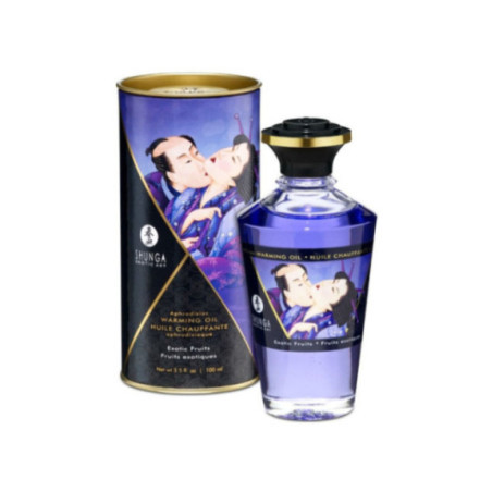 SHUNGA - OLIO DA MASSAGGIO EFFETTO CALORE SAPORE DI FRUTTA ESOTICA 100 ML