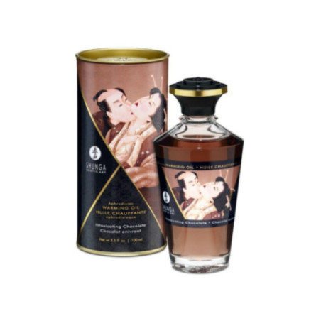 SHUNGA - OLIO DA MASSAGGIO CON EFFETTO CALORE GUSTO INTENSO DI CIOCCOLATO 100 ML