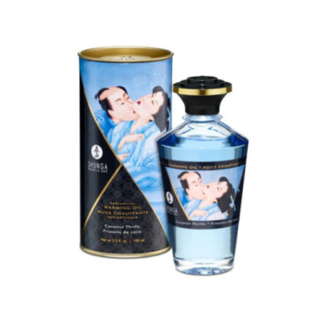 SHUNGA - OLIO DA MASSAGGIO EFFETTO CALORE AL GUSTO DI COCCO 100 ML