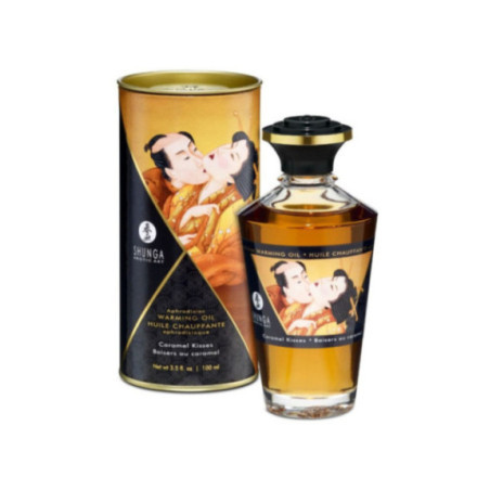 SHUNGA - OLIO DA MASSAGGIO CON EFFETTO CALORE SAPORE CARAMELLO 100 ML