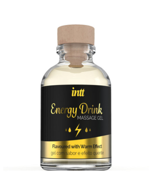 INTT MASSAGE & ORAL SEX - GEL DA MASSAGGIO CON BEVANDA ENERGETICA AROMATIZZATA ED EFFETTO RISCALDANTE