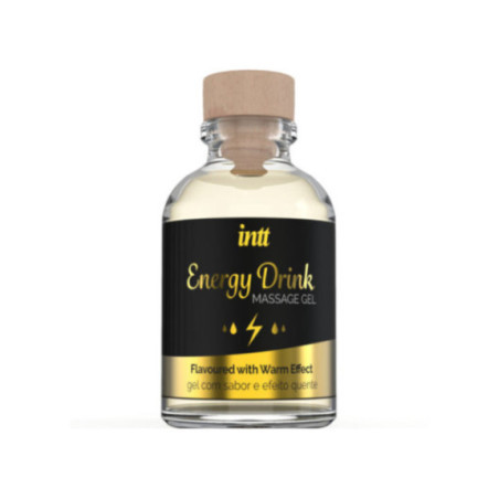 INTT MASSAGE & ORAL SEX - GEL DA MASSAGGIO CON BEVANDA ENERGETICA AROMATIZZATA ED EFFETTO RISCALDANTE