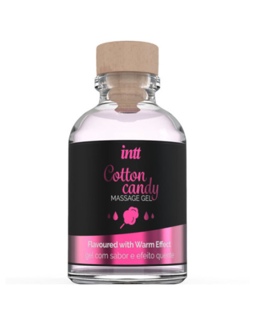 INTT MASSAGE & ORAL SEX - GEL DA MASSAGGIO AL GUSTO DI CANDY COTONE CON EFFETTO RISCALDANTE