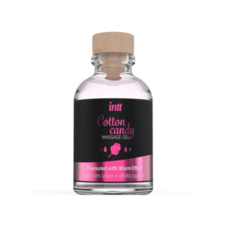 INTT MASSAGE & ORAL SEX - GEL DA MASSAGGIO AL GUSTO DI CANDY COTONE CON EFFETTO RISCALDANTE