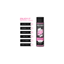 BRUMA - OLIO DA MASSAGGIO PREMIUM EFFETTO CALORE SAPORE GOMMA 3 IN 1 - 100 ML