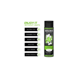 BRUMA - OLIO DA MASSAGGIO PREMIUM EFFETTO CALORE SAPORE ANGURIA 3 IN 1 - 100 ML