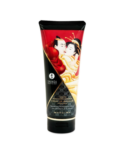 SHUNGA - CREMA DA MASSAGGIO FRAGOLA E CAVA 200 ML