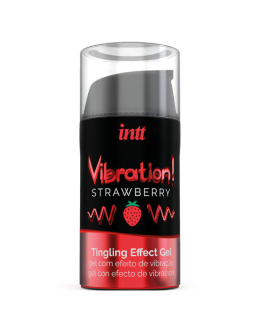 INTT - POTENTE GEL VIBRANTE LIQUIDO STIMOLANTE INTIMO FRAGOLA 15 ML